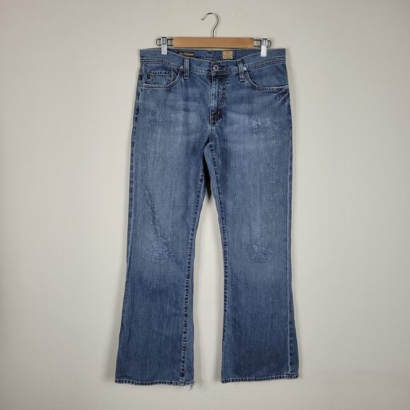 AG Adriano Goldschmied Jeans Mens 33x32 Blue Denim The Fillmore Bootcut Casual